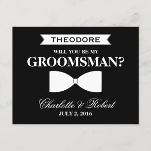 俺のグロムスマンか？   Groomsman 招待状