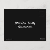 「俺のグロムスマンになってくれないか」フラット・カード ポストカード (裏面)