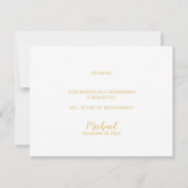 俺のグロムスマンになってくれるか?スクリプモダント金ゴールド 招待状 (裏面)