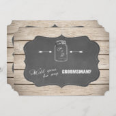 俺のグロムスマンになってくれるか？メイスンジャールシャルボード 招待状 (正面/裏面)