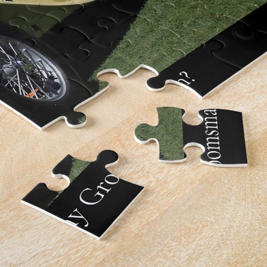 俺のグロムスマンになってくれるか？ヴィンテージ車 ジグソーパズル (側面)