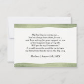 俺のグロムスマンになってくれるか？水彩招待状 招待状 (裏面)