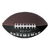 俺のグロムスマンの名結婚前だパーソナライズされたろ アメリカンフットボール (正面)