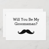 俺のグロムスマン黒い口ひげか？ 招待状 (正面/裏面)