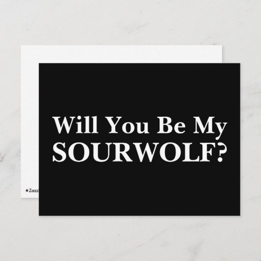 俺のソーウルフか?カスタマイズ可能な文字と色 ポストカード (正面/裏面)