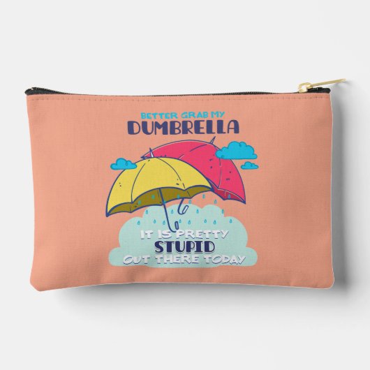 俺のダンブレラを捕まえたほうがいいかわいらしバカ アクセサリーポーチ (裏面)