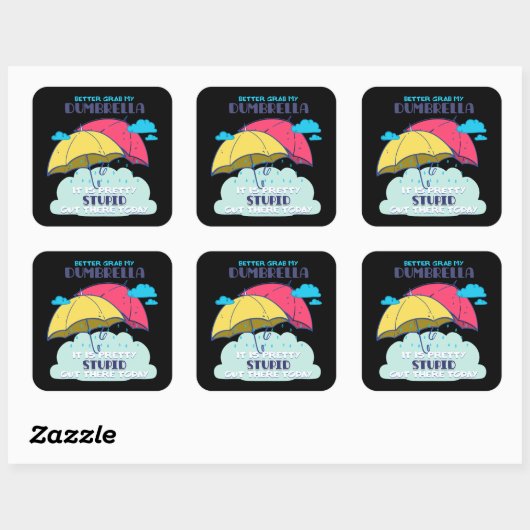 俺のダンブレラを捕まえたほうがいいかわいらしバカ スクエアシール (シート)