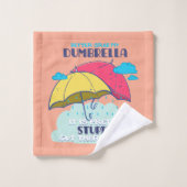 俺のダンブレラを捕まえたほうがいいかわいらしバカ バスタオルセット (ウォッシュタオル)