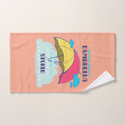 俺のダンブレラを捕まえたほうがいいかわいらしバカ バスタオルセット (ハンドタオル)