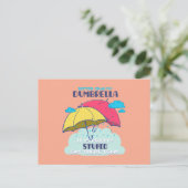 俺のダンブレラを捕まえたほうがいいかわいらしバカ ポストカード (スタンド正面)