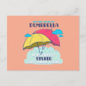 俺のダンブレラを捕まえたほうがいいかわいらしバカ ポストカード (正面)