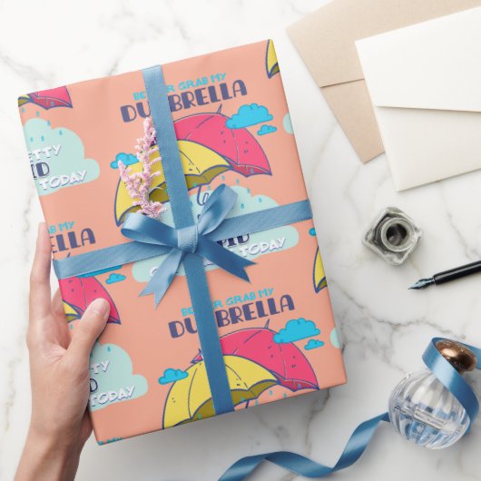 俺のダンブレラを捕まえたほうがいいかわいらしバカ ラッピングペーパー (ギフト)