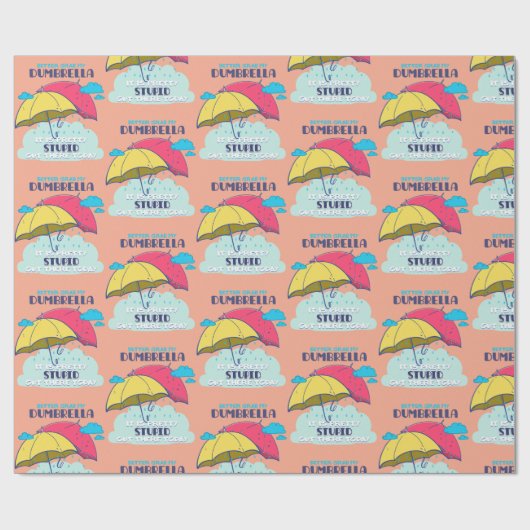 俺のダンブレラを捕まえたほうがいいかわいらしバカ ラッピングペーパー (フラット)