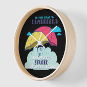 俺のダンブレラを捕まえたほうがいいかわいらしバカ 壁時計 (傾斜)