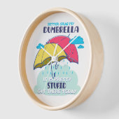 俺のダンブレラを捕まえたほうがいいかわいらしバカ 壁時計 (傾斜)