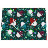 俺のノミーは？クリスマス格言ホリデーグリーン ラージペーパーバッグ (正面)