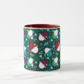 俺のノミーは?クリスマス格言 – フォレストグリーン マグカップ (中央)