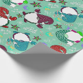俺のノミーは？シーフォームグリーンホリデイ格言 ラッピングペーパー (角)