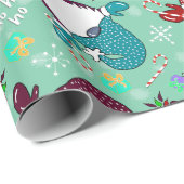 俺のノミーは？シーフォームグリーンホリデイ格言 ラッピングペーパー (ロールコーナー)