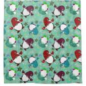 俺のノミーは？ホリデーホームデコールシーフオム シャワーカーテン (正面)