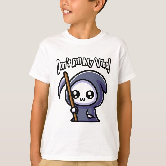 俺のバイブを殺すな！かわいい死神プン Tシャツ (正面)
