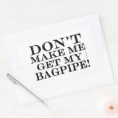 俺のバグパイプを取らせるな 長方形シール (封筒)