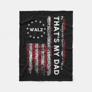 俺のパパだ!Harris W 2024大統領選挙 フリースブランケット