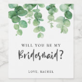 俺のブライドメイド・ユーカリ結婚の子か ワインラベル (シングルラベル)