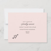 俺のメイド・オブ・オーナー（花嫁付き添い人）か？ハ絵を描ンドカード 招待状 (裏面)