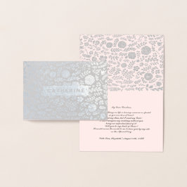 俺のメイド・オブ・オーナー（花嫁付き添い人）だ。赤面ピンクフローラ 箔カード