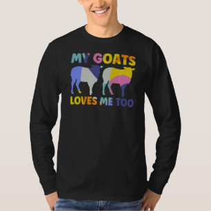 俺のヤギもヤギが大好きだよ Tシャツ