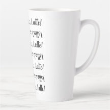 俺のラテを！スタイリッシュ白黒タイポグラフィ