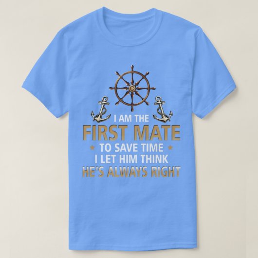 俺の一等航海隊長は必ず考えRを許す Tシャツ (デザイン正面)