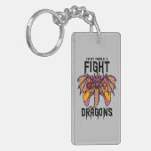 俺の世界でドラゴンと戦う キーホルダー (正面左)