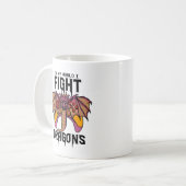 俺の世界でドラゴンと戦う コーヒーマグカップ (正面左)