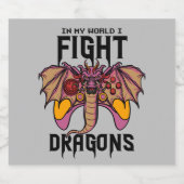 俺の世界でドラゴンと戦う スパークリングワインラベル (シングルラベル)