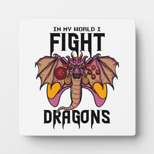 俺の世界でドラゴンと戦う フォトプラーク (正面)