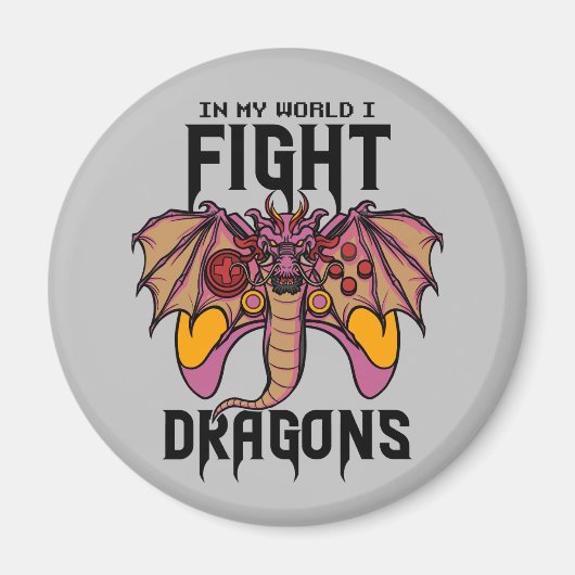 俺の世界でドラゴンと戦う マグネット (正面)