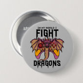 俺の世界でドラゴンと戦う 缶バッジ (正面&裏面)