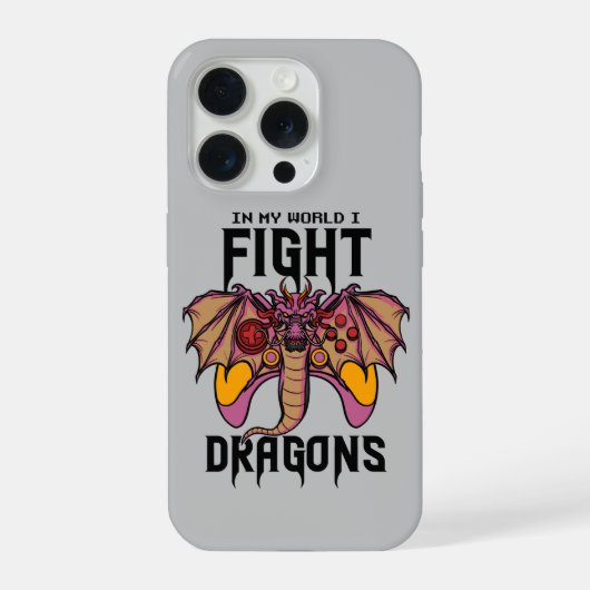 俺の世界でドラゴンと戦う iPhoneケース (裏面)