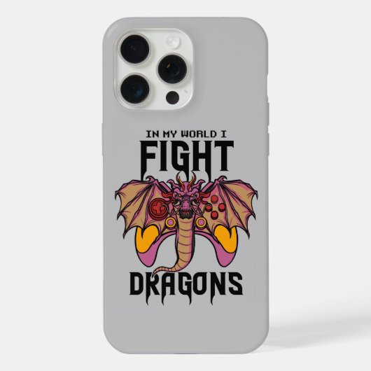 俺の世界でドラゴンと戦う iPhoneケース (裏面)