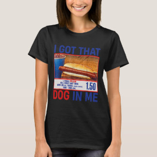 俺の中にいるあの犬 面白いホットドッグの組み合わせ 7月4日 Tシャツ