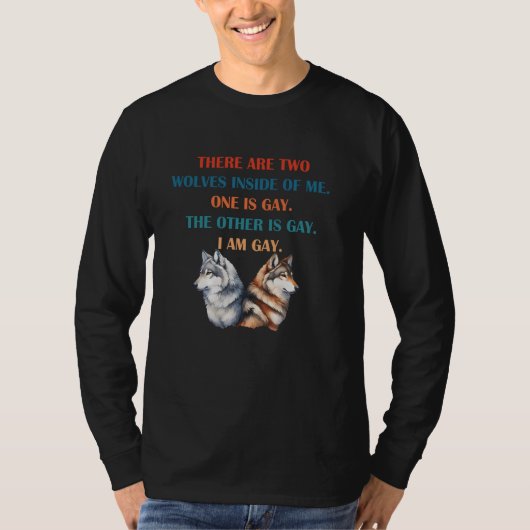 俺の中に狼が二つある。アパレル Tシャツ (正面)