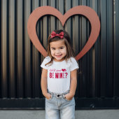 俺の仲間になってくれるか?バレンタインデーガールズピンク トドラーTシャツ