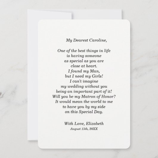 俺の名誉のマトロンになってくれるか?ひま素朴花 招待状 (裏面)