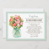 俺の名誉のマトロンになってくれるか?メイスンジャーフローラ 招待状 (正面)