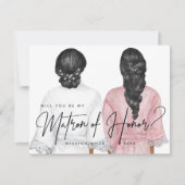 俺の名誉のマトロンになってくれるか?女子のローブ 招待状 (正面)