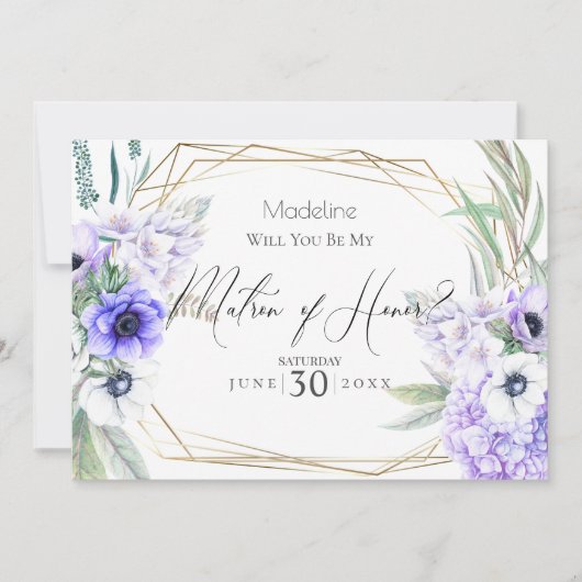 俺の名誉の母はバイオレット・アネモネスだ 招待状 (正面)