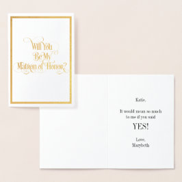 俺の名誉ゴールド・フォイル・カードのマトロンになってくれるか 箔カード