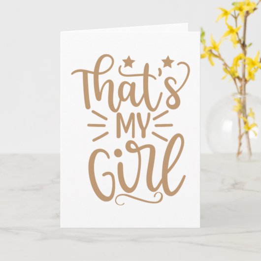 俺の娘だ カード (黄色い花)